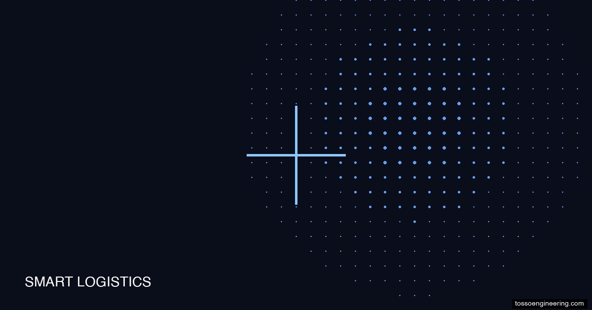 Smart logistics dot pattern for autonomous mobile robots