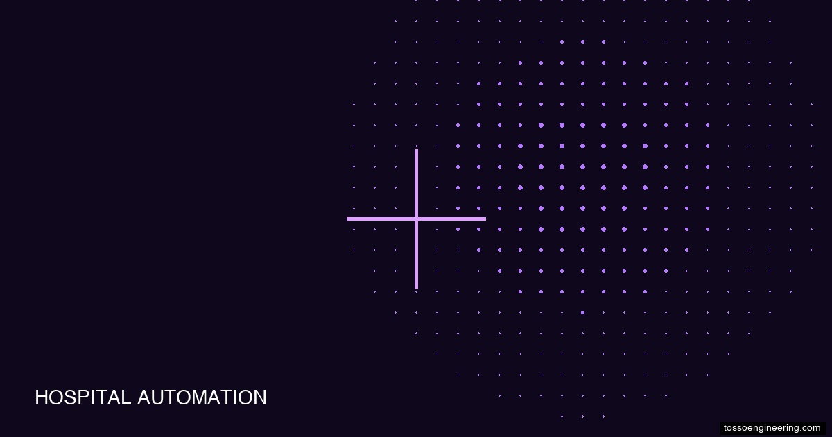 Hospital automation dot pattern for healthcare robotics