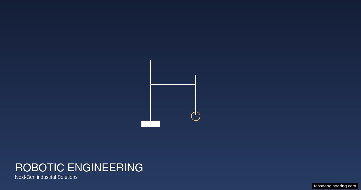Robotic engineering solutions gradient illustration with robot arm